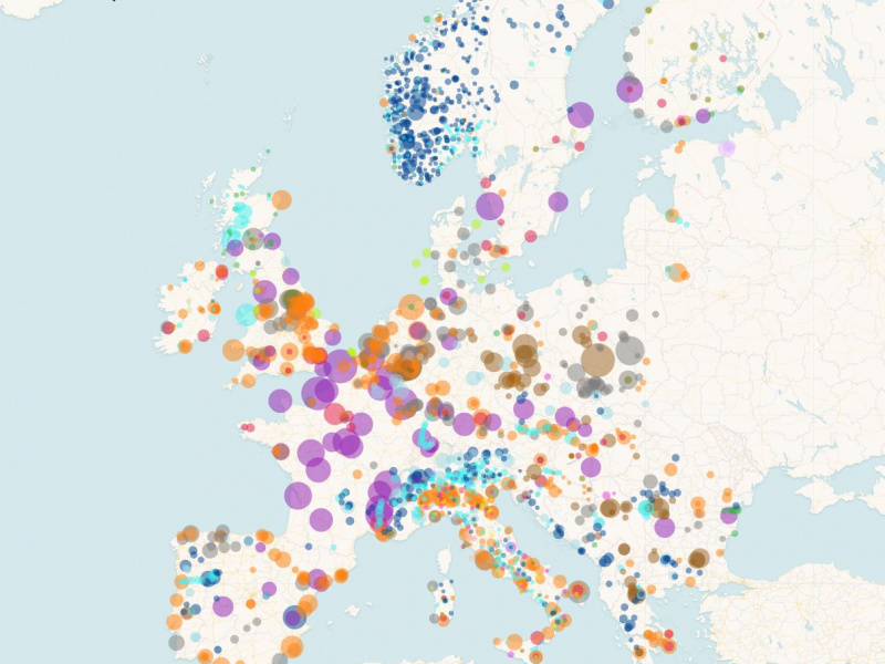 How is power generated in Europe? Check out our Power Plant Database