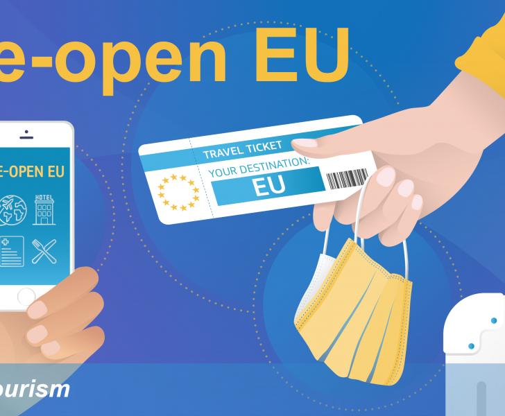 Travel safely with Re-open EU on your mobile phone